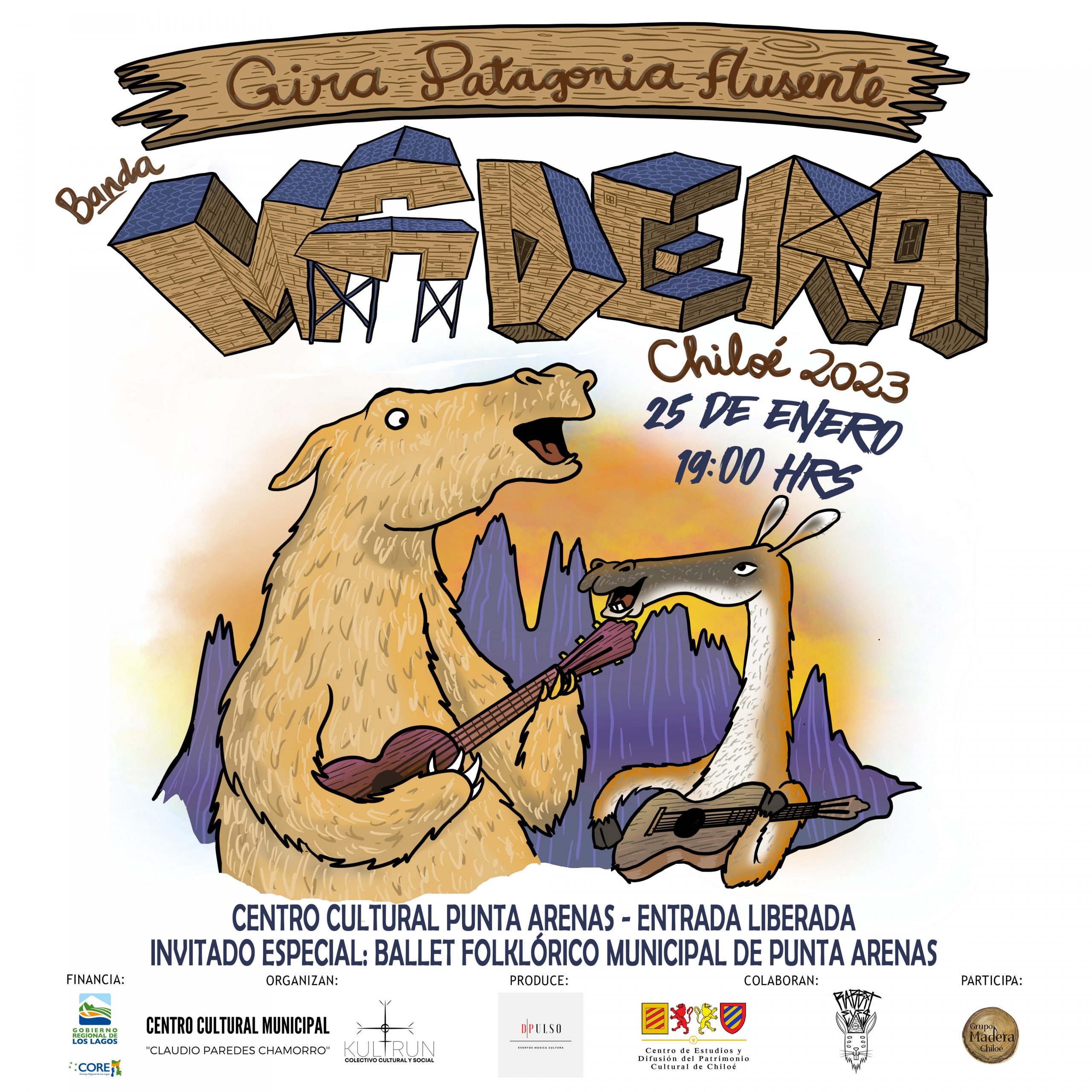 Grupo Madera de Chiloé realiza gira musical en Magallanes