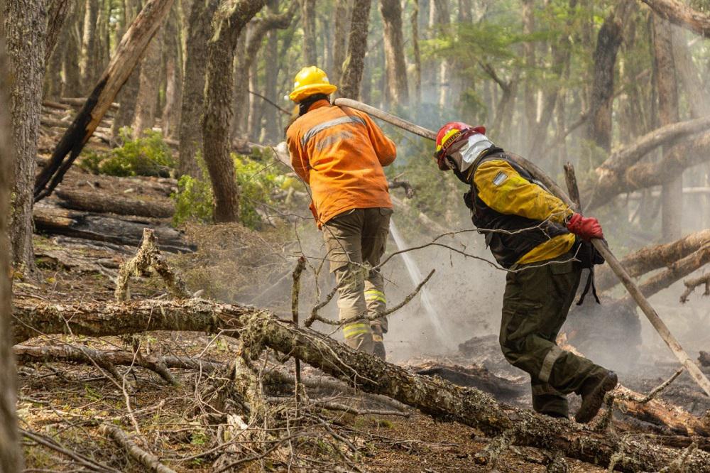 Incendio forestal en Tolhuin, Tierra del Fuego Argentina, se encuentra contenido