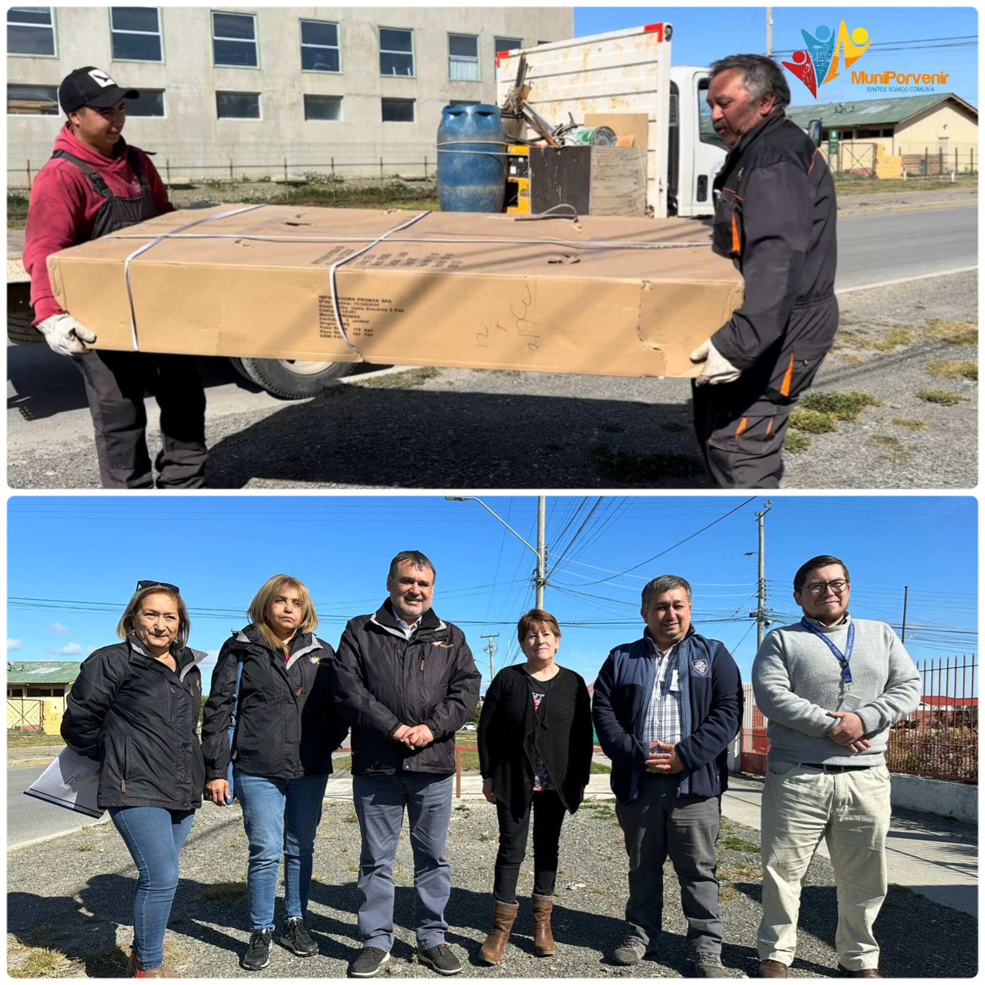 10 familias de Porvenir recibieron catres clínicos | Aporte de Gobierno Regional, Hospital y Municipalidad de Porvenir