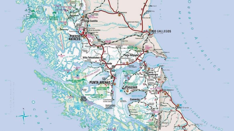 Estado de rutas y condición meteorológica | Región de Magallanes | Martes 21 de febrero