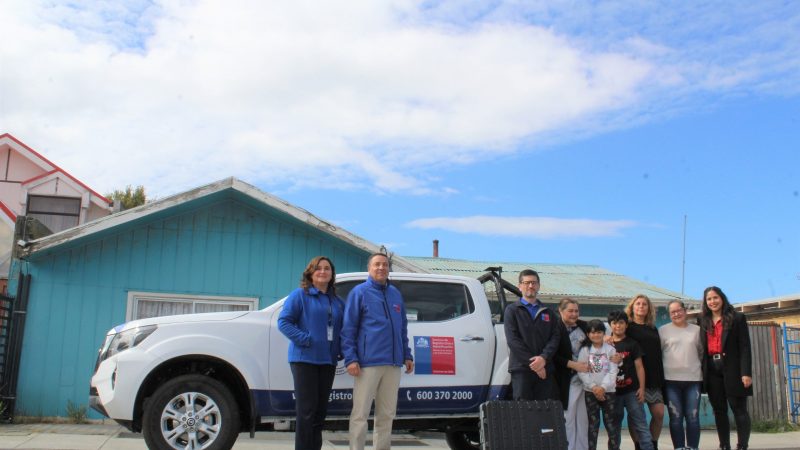 Servicio de Registro Civil realiza atenciones domiciliarias de público en barrios de Punta Arenas