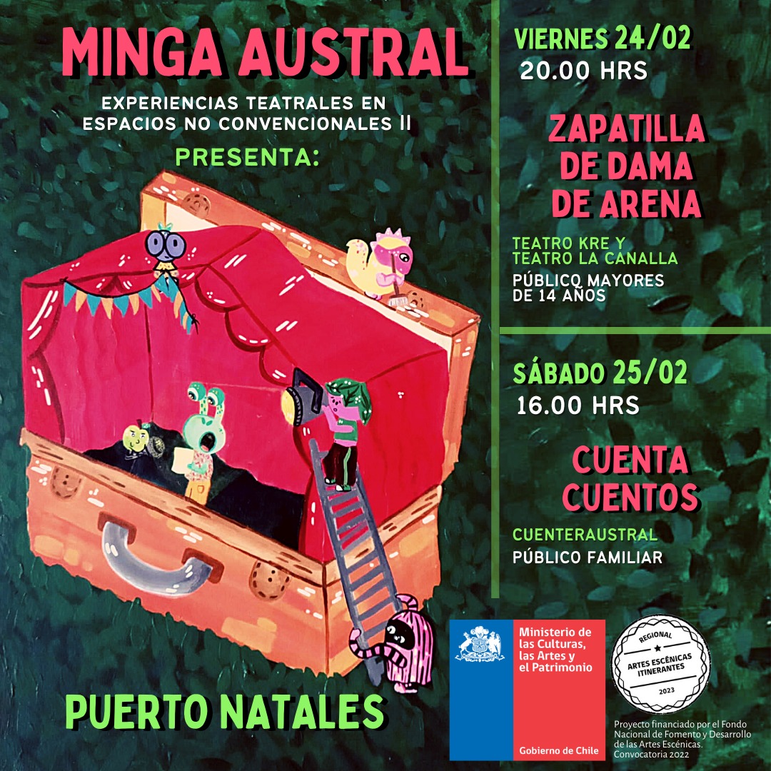 “Minga Austral, experiencias teatrales en espacios no convencionales II” se presentan en Magallanes