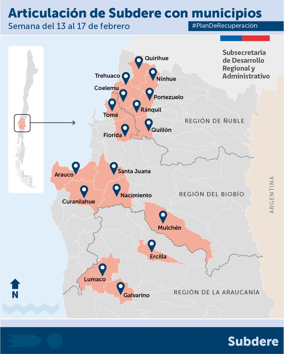 SUBDERE se despliega en terreno para la implementación de las medidas frente a los incendios forestales
