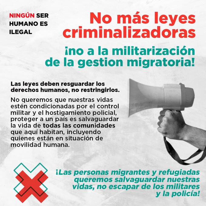 Red de Periodistas Migrantes critica la militarización de las fronteras del país