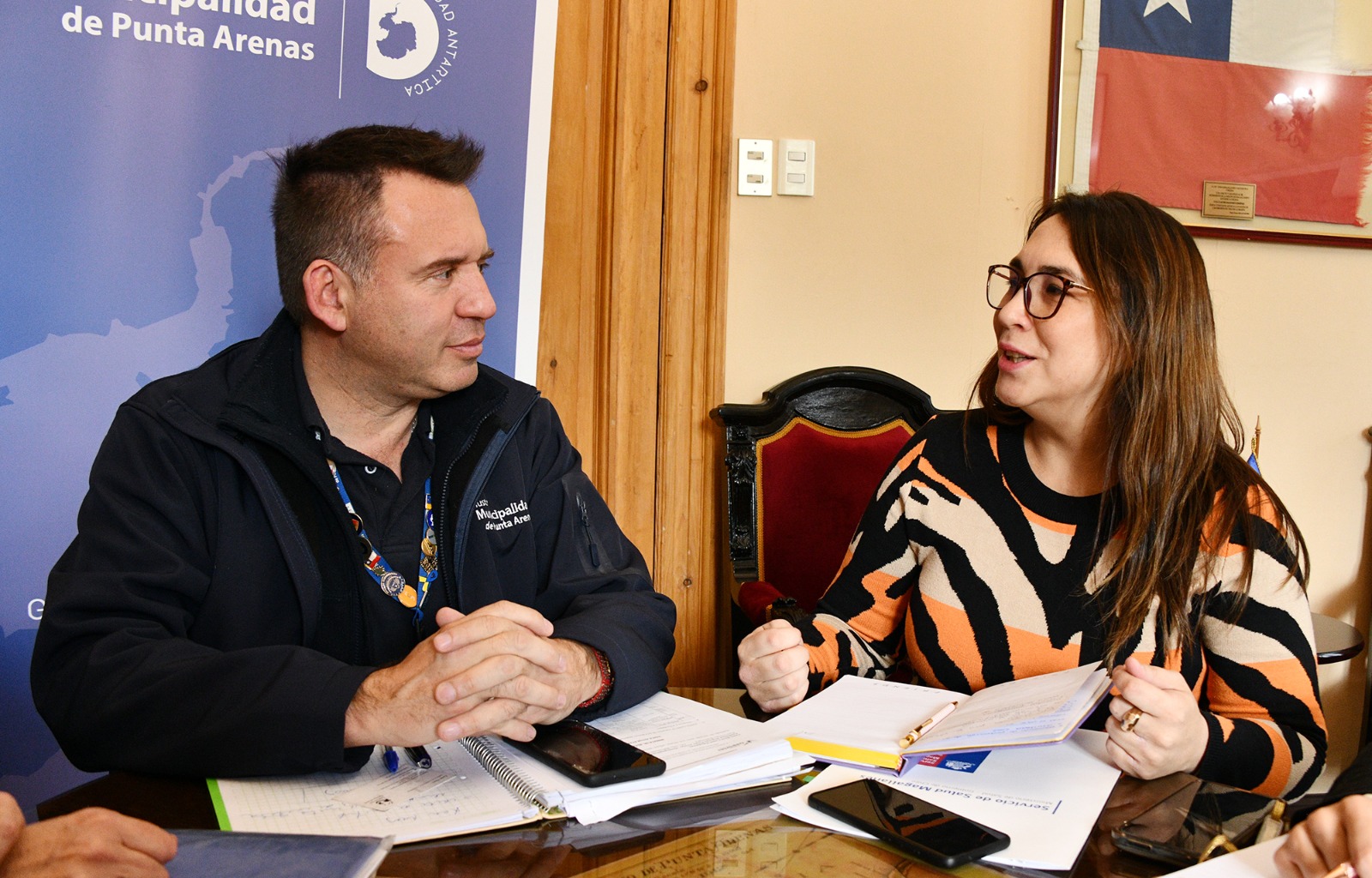Nueva Directora del Servicio de Salud Magallanes y Alcalde Radonich definieron objetivos estratégicos para el 2023-2024 en Punta Arenas