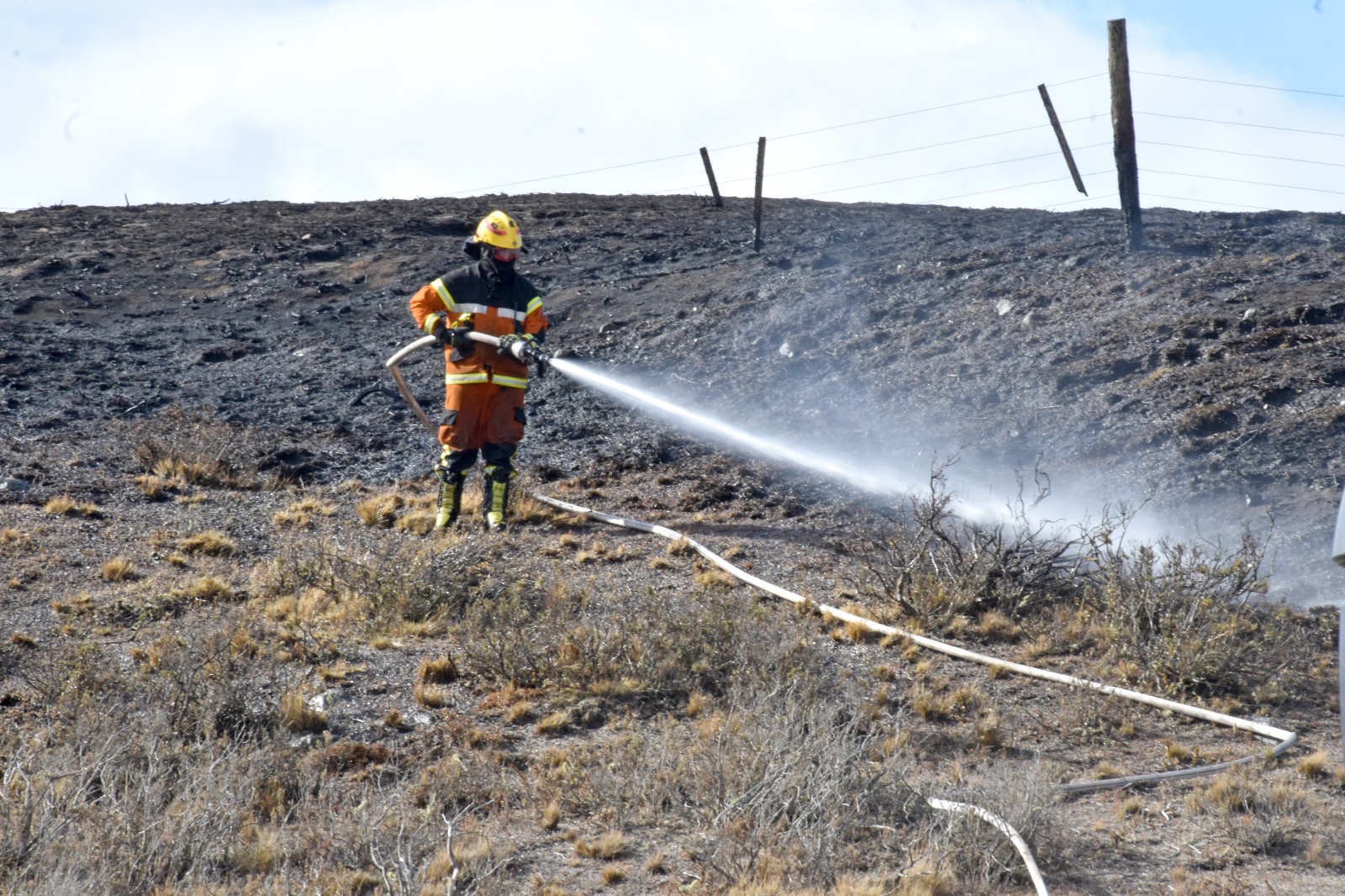 La mitad del incendio de Tierra del Fuego ha sido extinguido