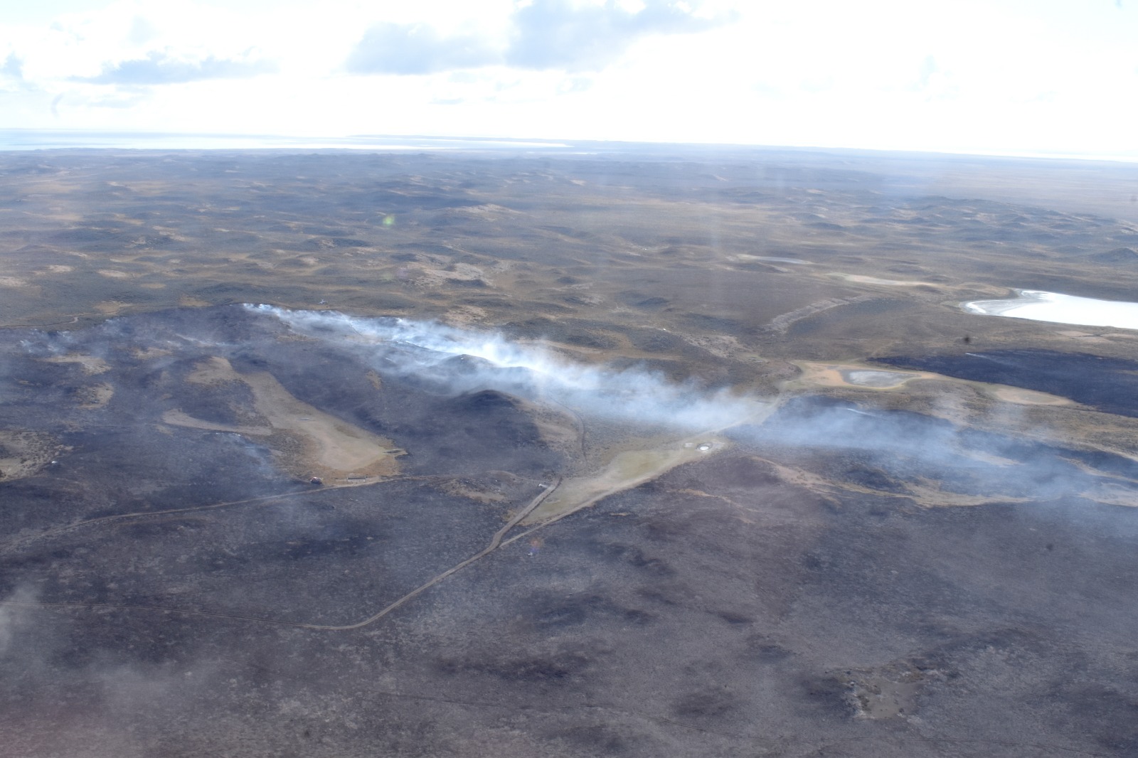 1757 hectáreas abarcaba el incendio forestal en Tierra del Fuego, en la tarde de este miércoles 1 de marzo