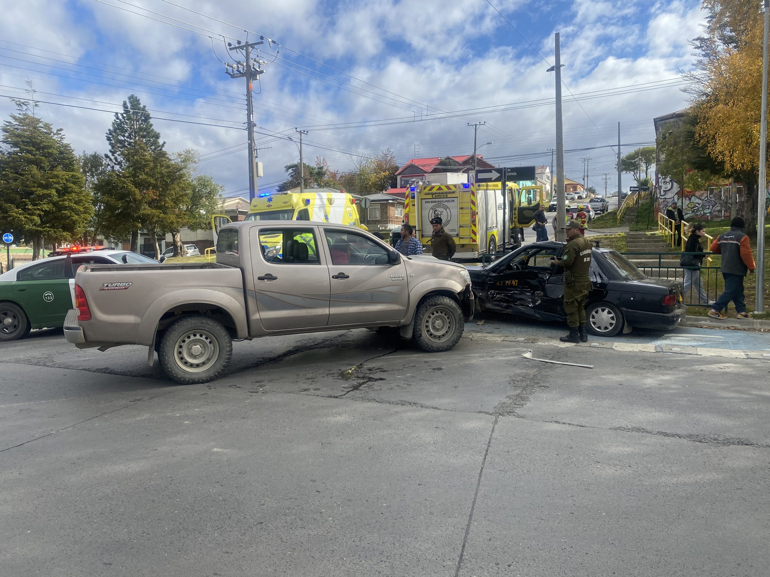 Vehículo argentino ocasionó accidente vehicular, por no respetar Ceda el Paso