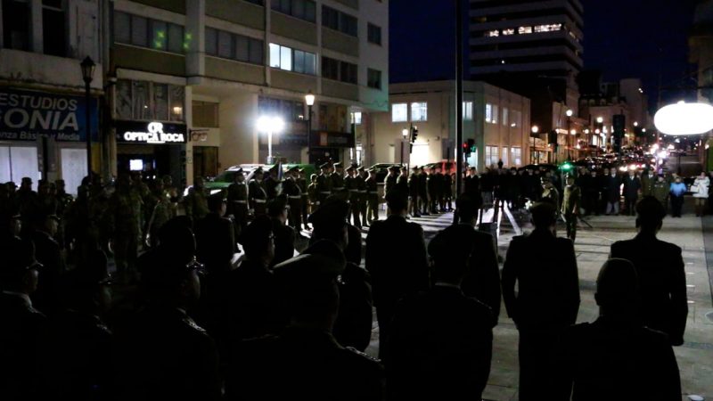 Carabineros llevó a cabo la ceremonia de “Izamiento del Pabellón Nacional”