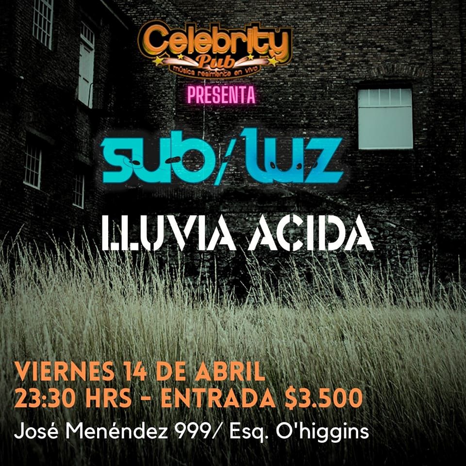 Lluvia Acida y Trío SUB/LUZ se presentan  en Puntra Arenas este viernes