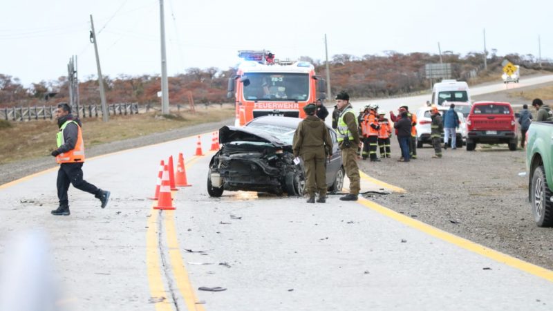 Una mujer lesionada en choque de alta energía en Ruta 9 Norte sector del Parque Chabunco