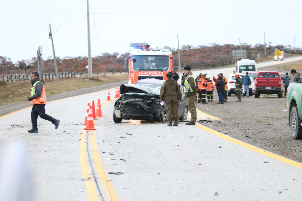 Una mujer lesionada en choque de alta energía en Ruta 9 Norte sector del Parque Chabunco