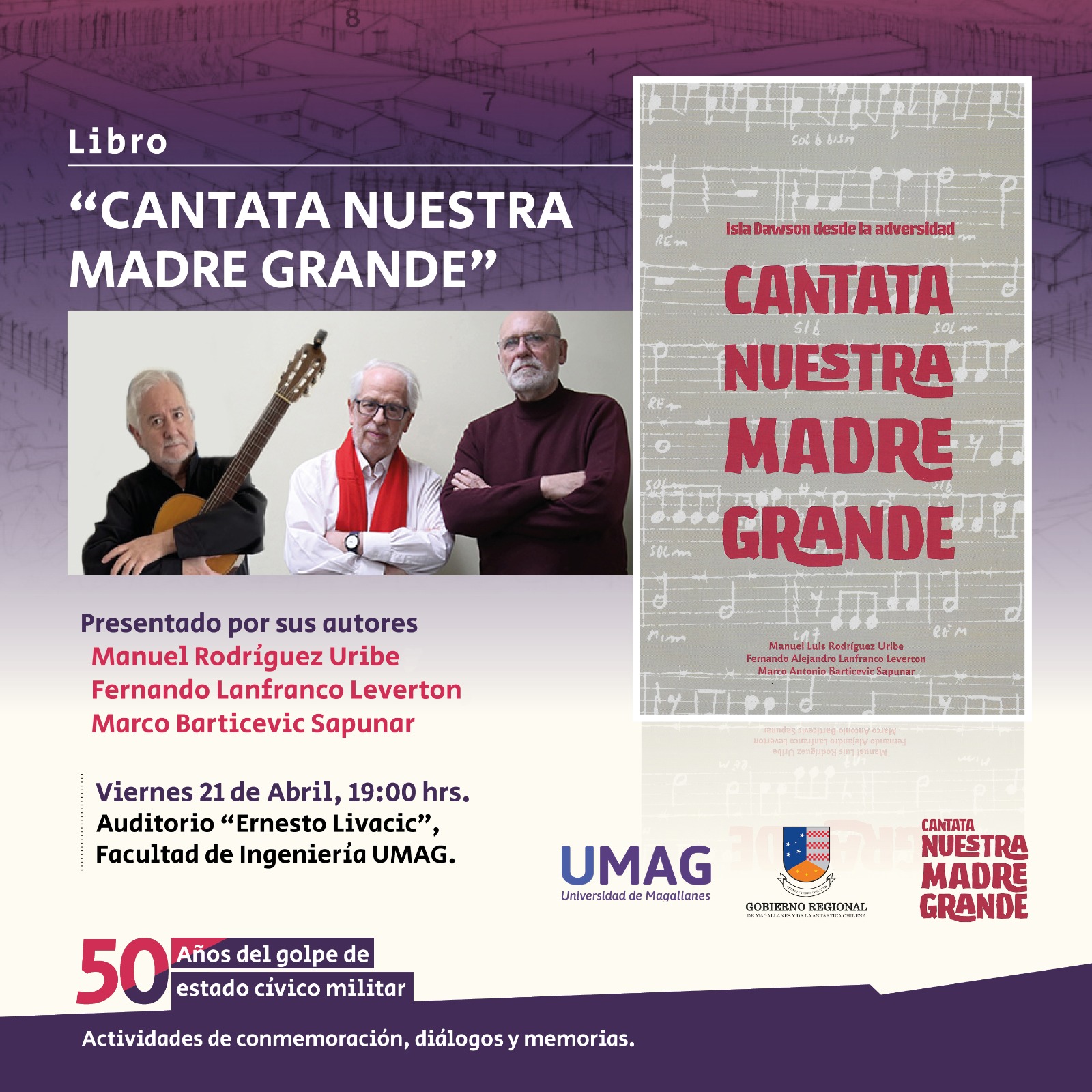 Libro «Cantata Nuestra Madre Grande» sobre obra creada en Dawson en 1973, será presentado este viernes en Punta Arenas
