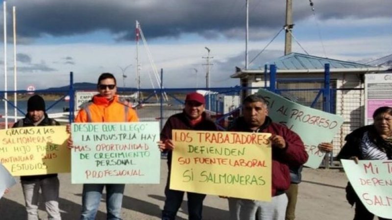 Tripulación de buque de Greenpeace no pudo desembarcar en Puerto Natales por manifestación de protesta