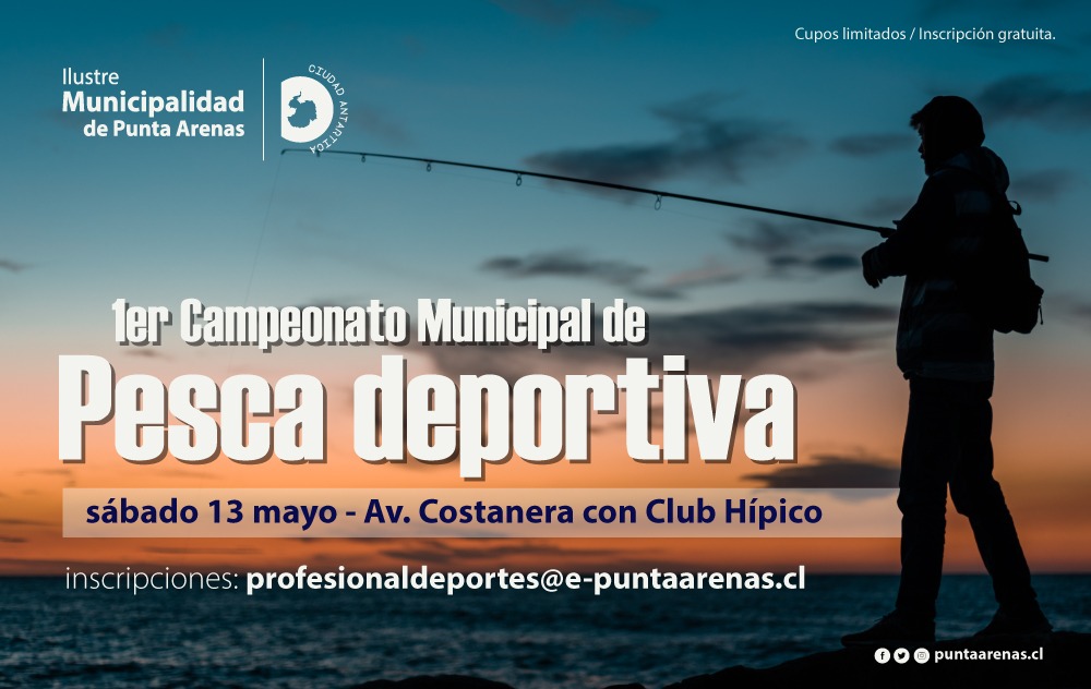 Primer Campeonato Municipal de Pesca se realizará este fin de semana
