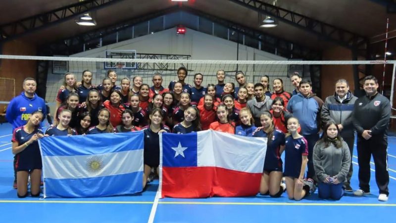 Partidazo en Porvenir: victoria chilena en encuentro internacional de la Preselección Sub-15 de Voleibol Femenino