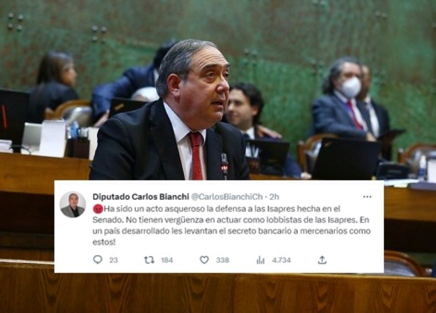 Fuerte crítica de Diputado Carlos Bianchi contra lobby de las ISAPRES en el Senado