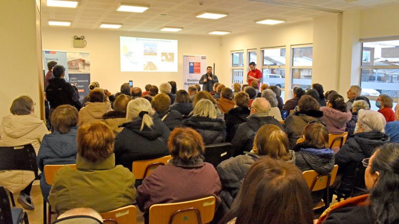 Gran convocatoria presentó encuentro de fortalecimiento con Clubes de Adultos Mayores de Punta Arenas