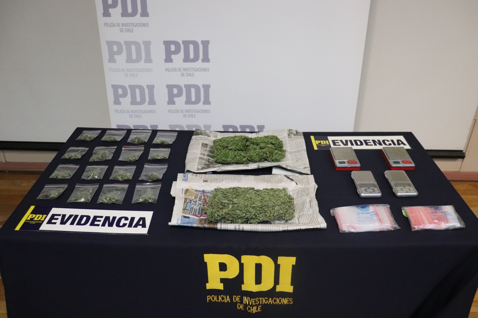 “Operación Covadonga”, PDI Punta Arenas detuvo a dos personas por el delito de microtráfico