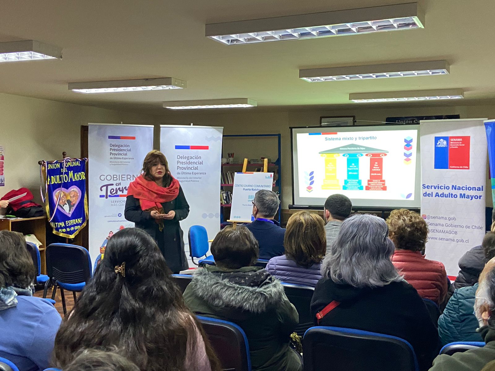 Senama y Seremi del Trabajo de Magallanes se unen para realizar charlas sobre reforma de pensiones￼