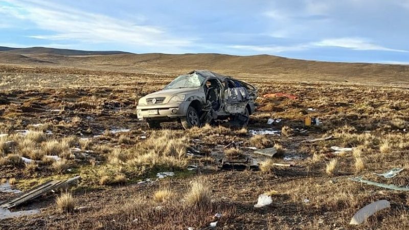 Accidente carretero cobró la vida de hombre camino a Cerro Sombrero 