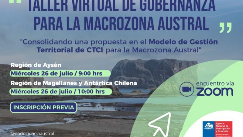Red Nodo Ciencia Austral, impulsa un modelo de gobernanza en ciencia, tecnología, conocimiento e innovación con las comunidades de la Macrozona Austral