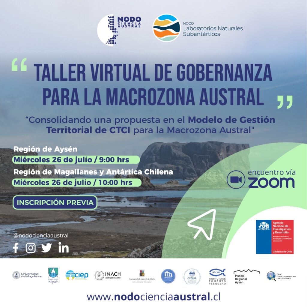 Red Nodo Ciencia Austral, impulsa un modelo de gobernanza en ciencia, tecnología, conocimiento e innovación con las comunidades de la Macrozona Austral