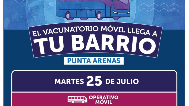 Operativo extraordinario de vacunación contra la influenza hoy en el Barrio Sur de Punta Arenas