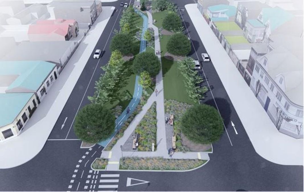 SERVIU promoverá el uso de seis bandejones de avenida España de Punta Arenas con paseo peatonal y ciclovías