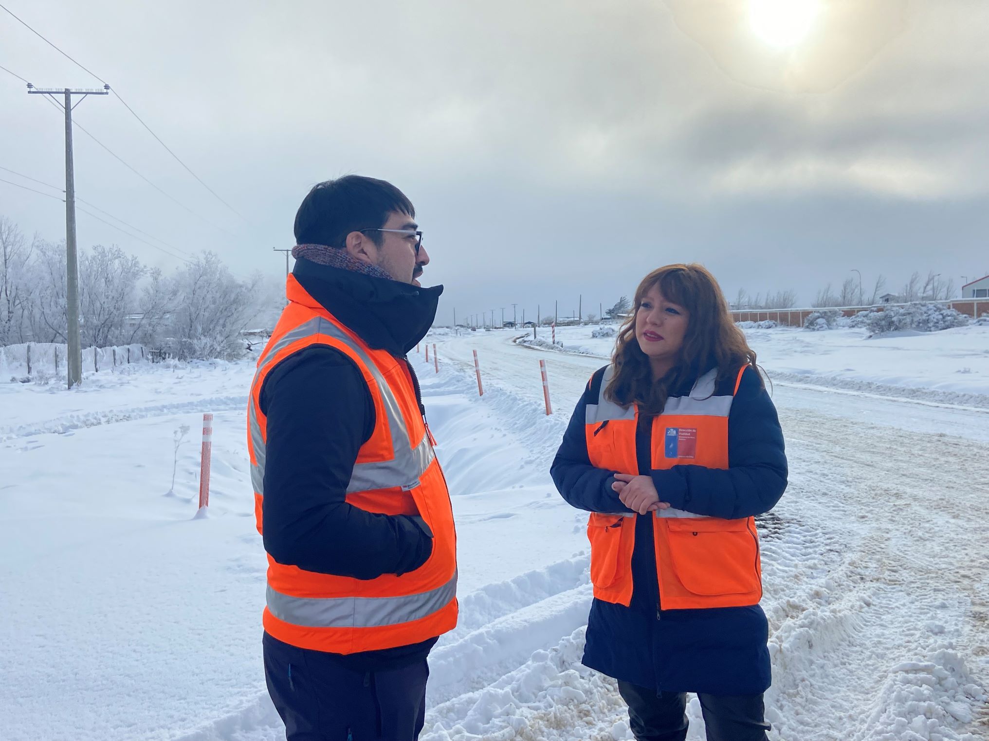 Delegada Presidencial Romina Álvarez y Vialidad inspeccionan estado de rutas de Ultima Esperanza