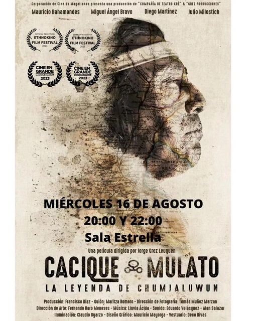 Película magallánica «Cacique Mulato, la leyenda de Chumjaluwun» se presentará el 16 de agosto en Punta Arenas