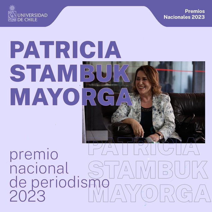Magallánica Patricia Stambuk Mayorga recibió el Premio Nacional de Periodismo 2023