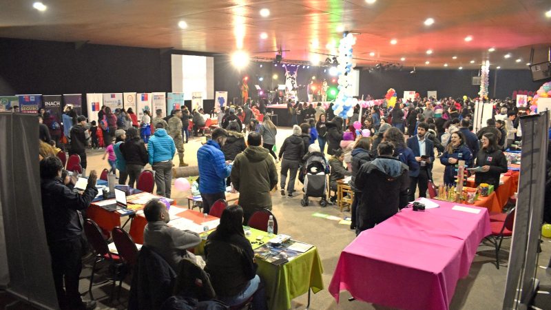 Día de la Niñez fue celebrado en un gran Gobierno en Terreno en Punta Arenas