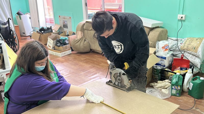 Estudiantes de Santo Tomás realizaron voluntariado en Casa del Samaritano