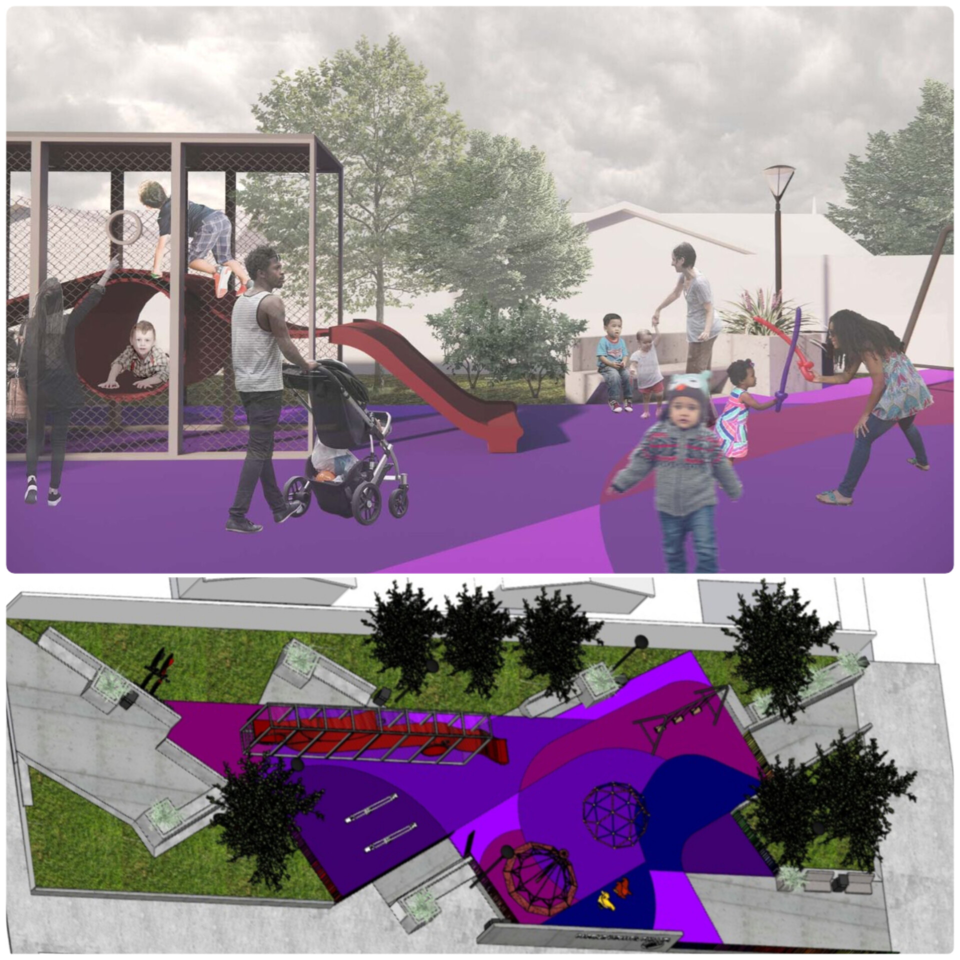 Cómo será el futuro Parque Infantil Phillipi de Porvenir | Municipalidad difunde diseño de nuevo espacio verde y recreativo