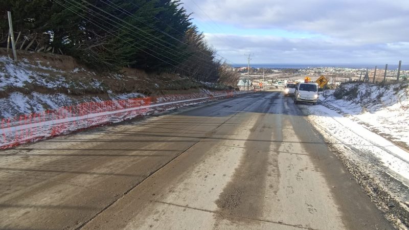 Continúan los trabajos del MOP en la Ruta Y-580 camino al Andino