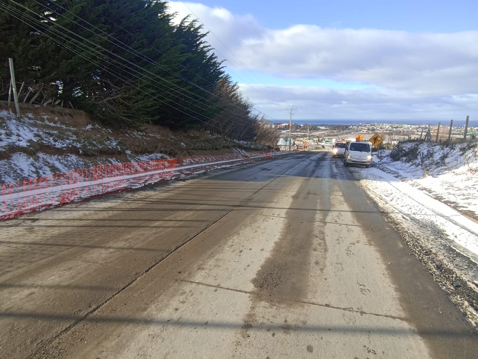 Continúan los trabajos del MOP en la Ruta Y-580 camino al Andino