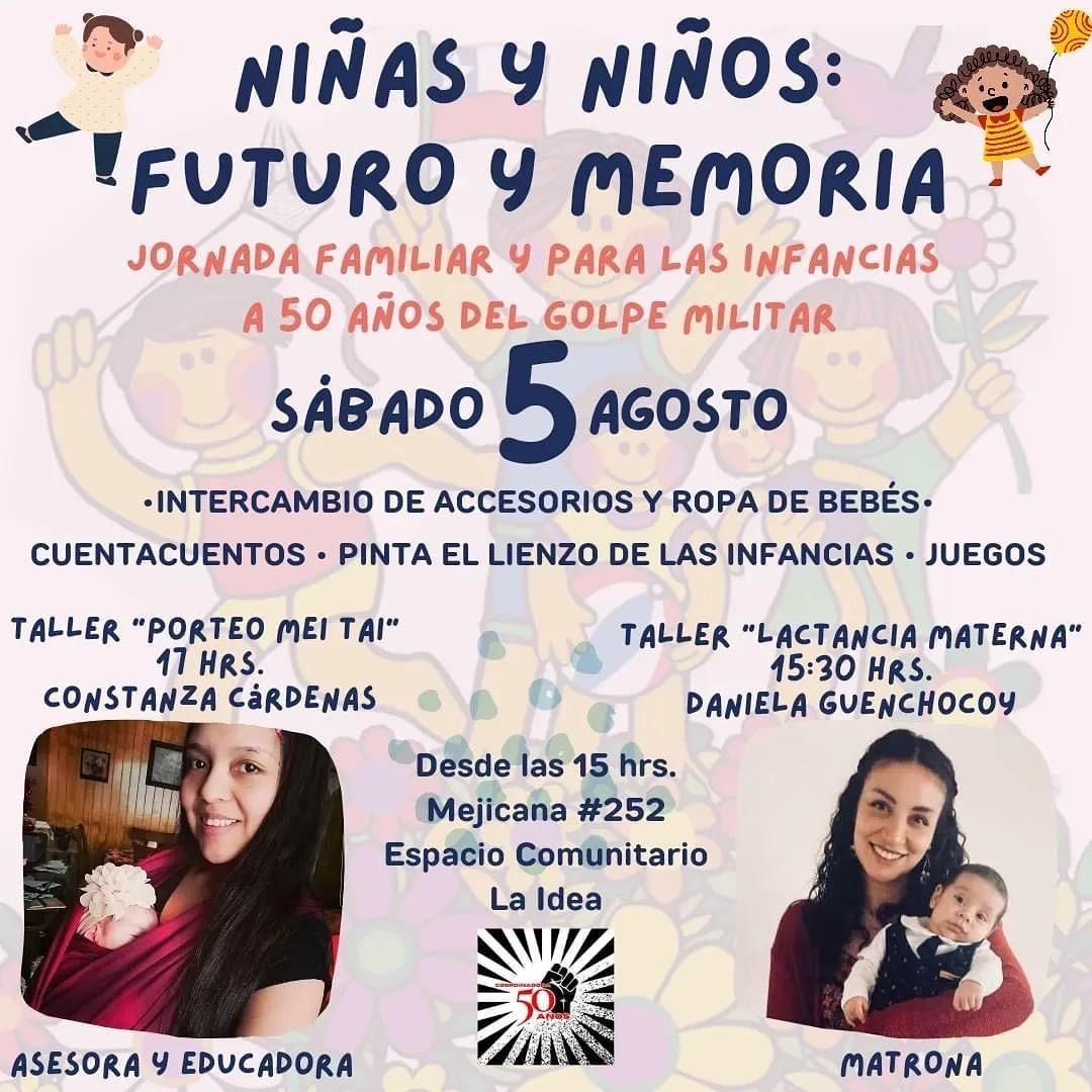 Coordinadora Popular 50 Años invita a jornada «Niños y Niñas, Memoria y Futuro» en Punta Arenas