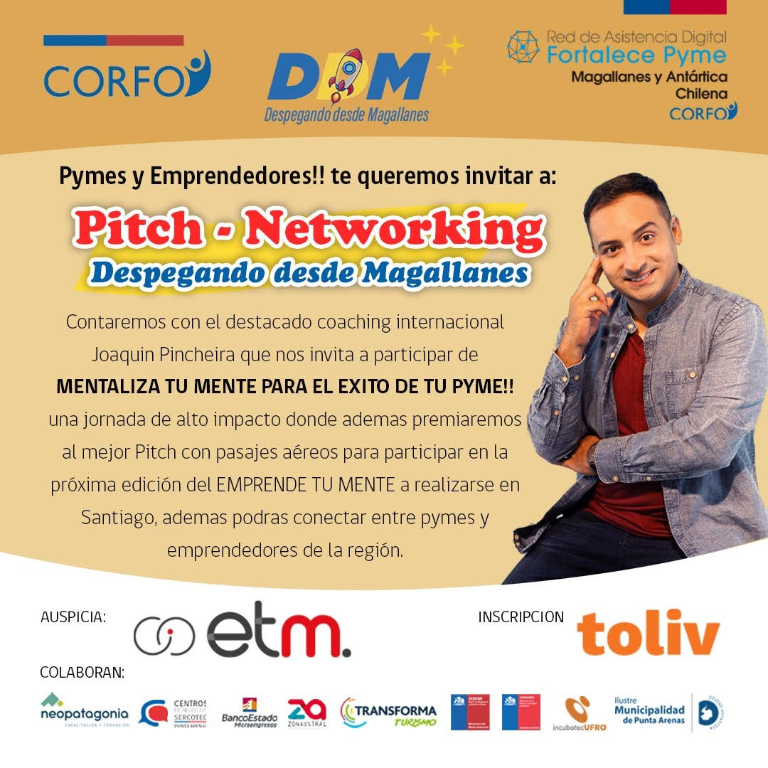 FPYME Magallanes organiza 2° encuentro «Despegando desde Magallanes para emprendedores