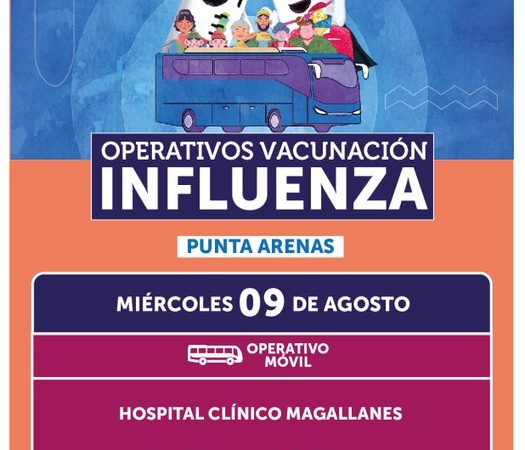 Hoy continúa campaña de vacunación contra la influenza en Punta Arenas
