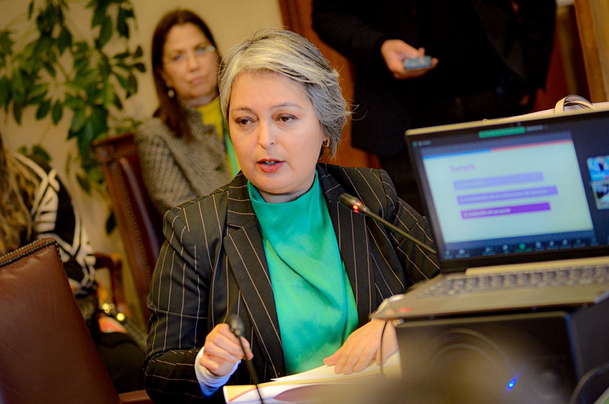 Ministra del Trabajo Jeannette Jara expone “Ley Karin” en Comisión de Trabajo del Senado tras ser despachada desde la Cámara de Diputados