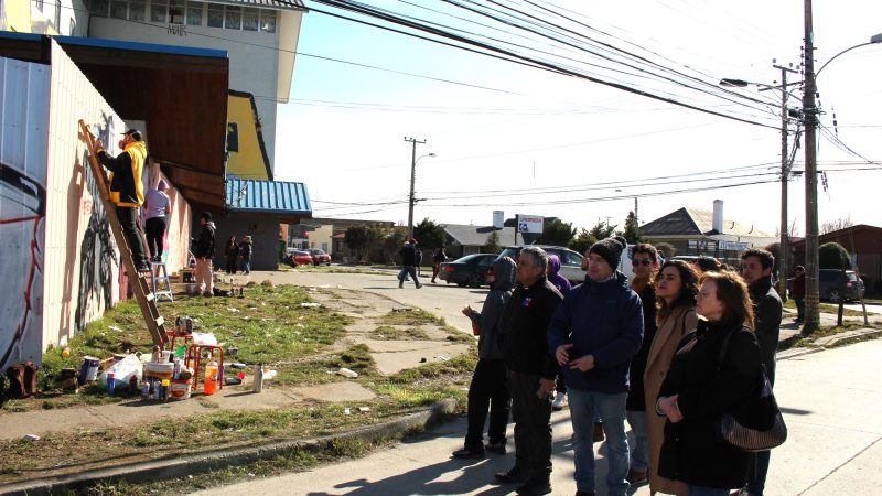 SERCOTEC, Arquitectura MOP y organizaciones sociales realizaron mural de pintura urbana en el histórico Barrio Prat de Punta Arenas