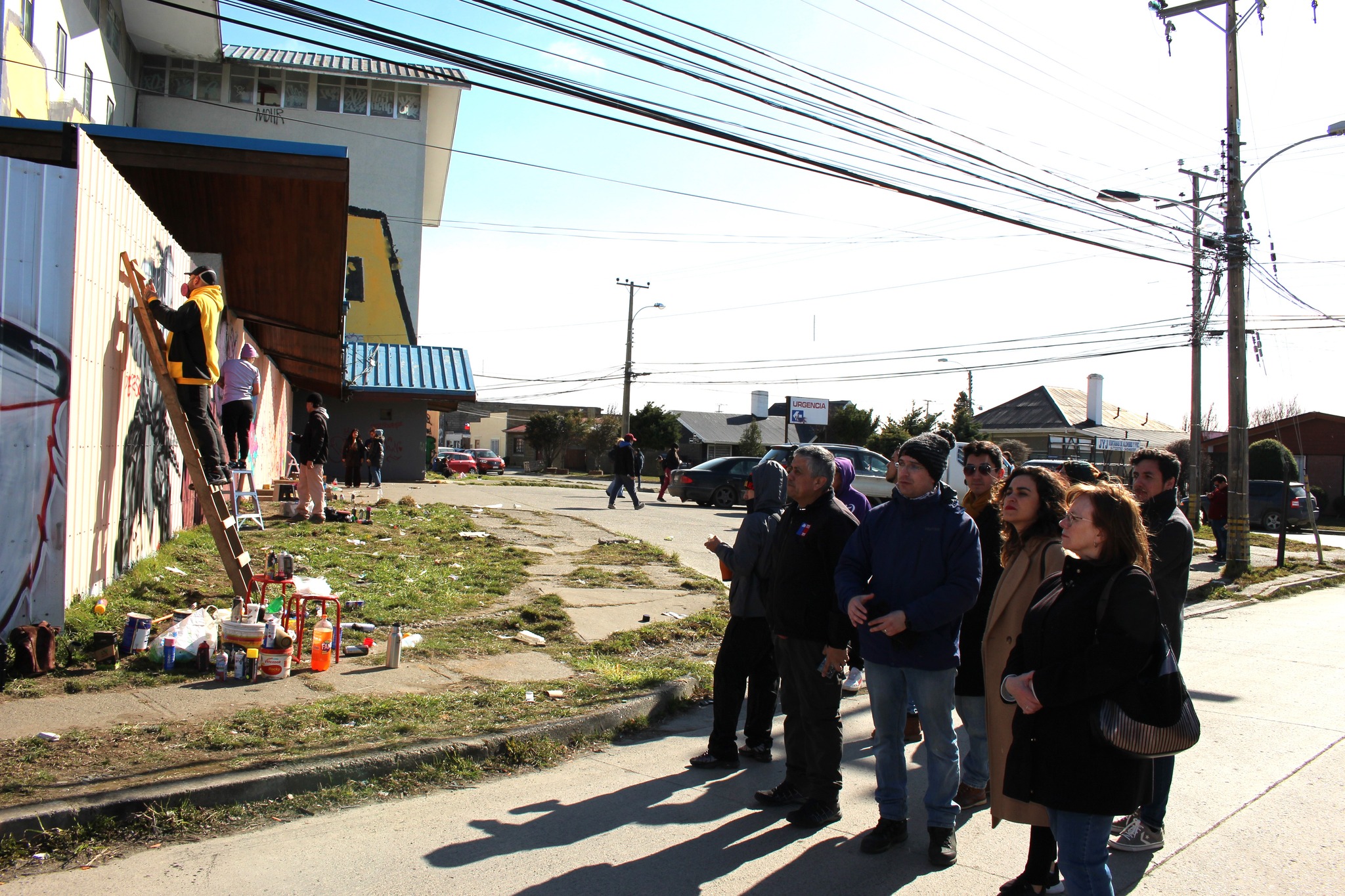 SERCOTEC, Arquitectura MOP y organizaciones sociales realizaron mural de pintura urbana en el histórico Barrio Prat de Punta Arenas