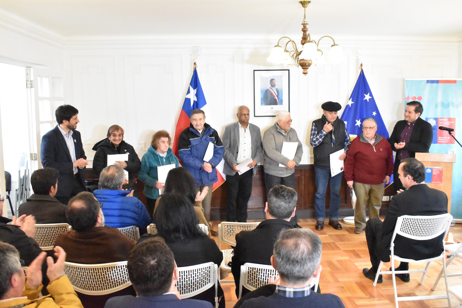Familias de ex presos políticos reciben subsidios para soluciones habitacionales en Magallanes