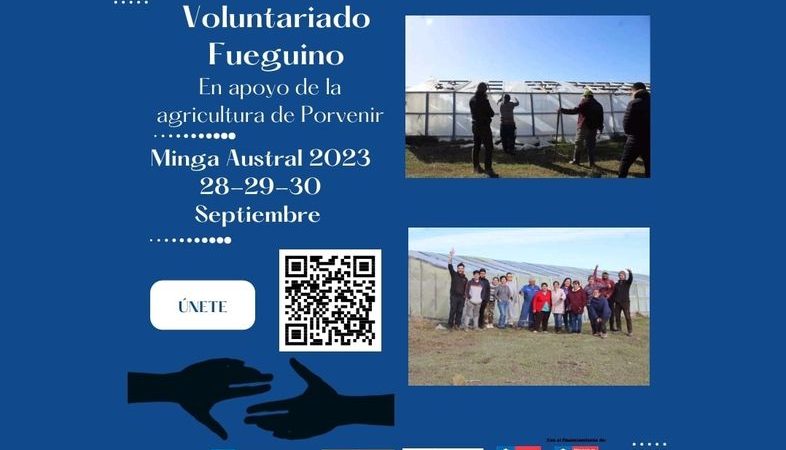 Voluntariado Fueguino «Minga Austral 2023» desarrolla actividades de apoyo a pequeños agricultores de Porvenir