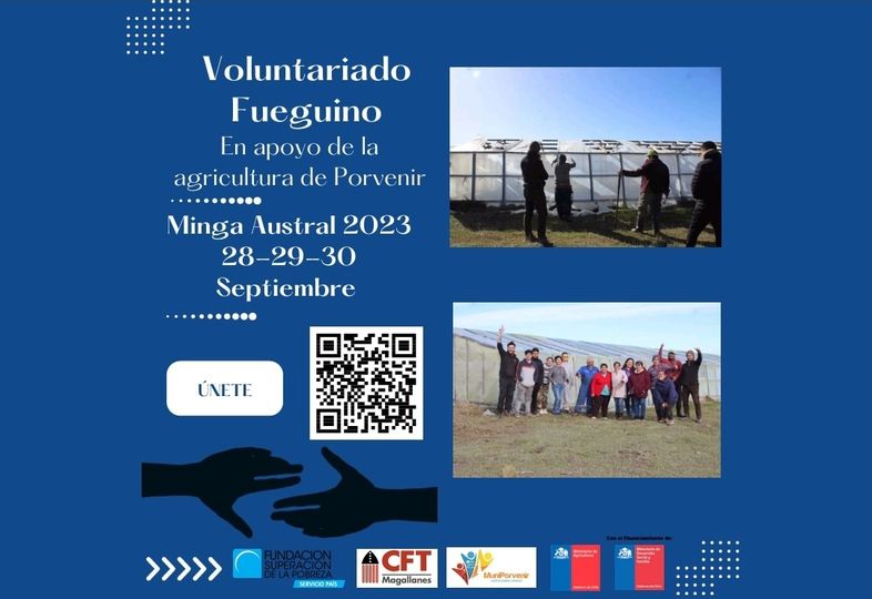Voluntariado Fueguino «Minga Austral 2023» desarrolla actividades de apoyo a pequeños agricultores de Porvenir