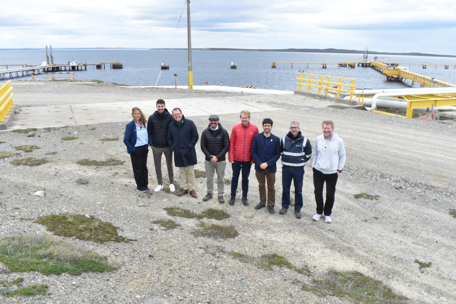 Delegación empresarial de Dinamarca visitó desarrollo de Hidrógeno Verde de ENAP en Magallanes