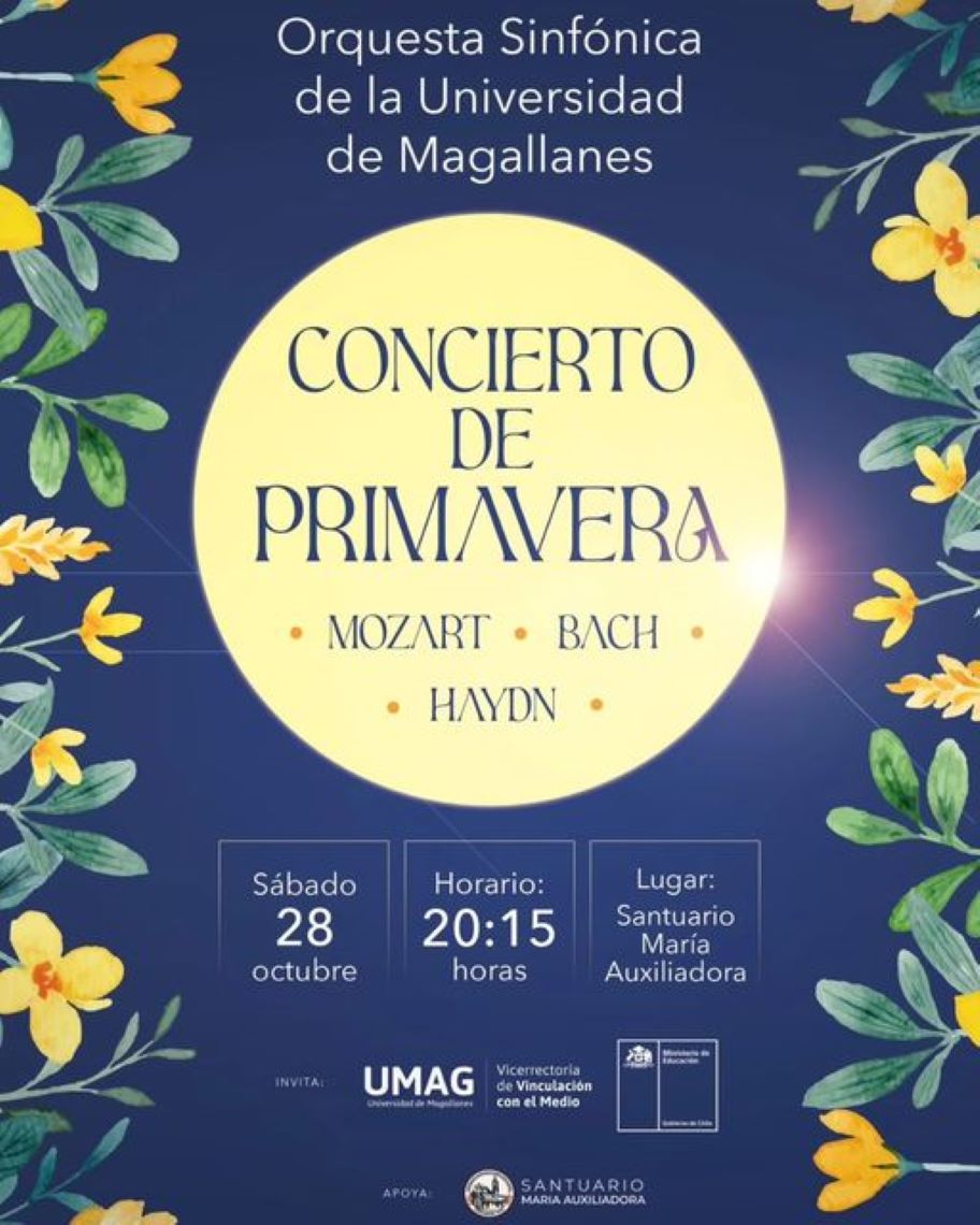 Concierto de Primavera se realiza este sábado en el Santuario María Auxiliadora de Punta Arenas