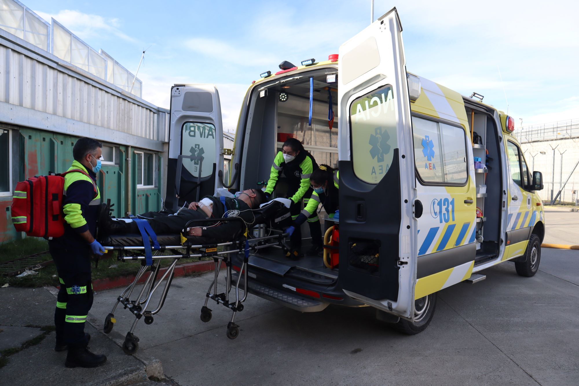 Se realizó un simulacro de «Emergencia de Magnitud» en la Cárcel de Punta Arenas para ensayar protocolos y perfeccionar coordinaciones