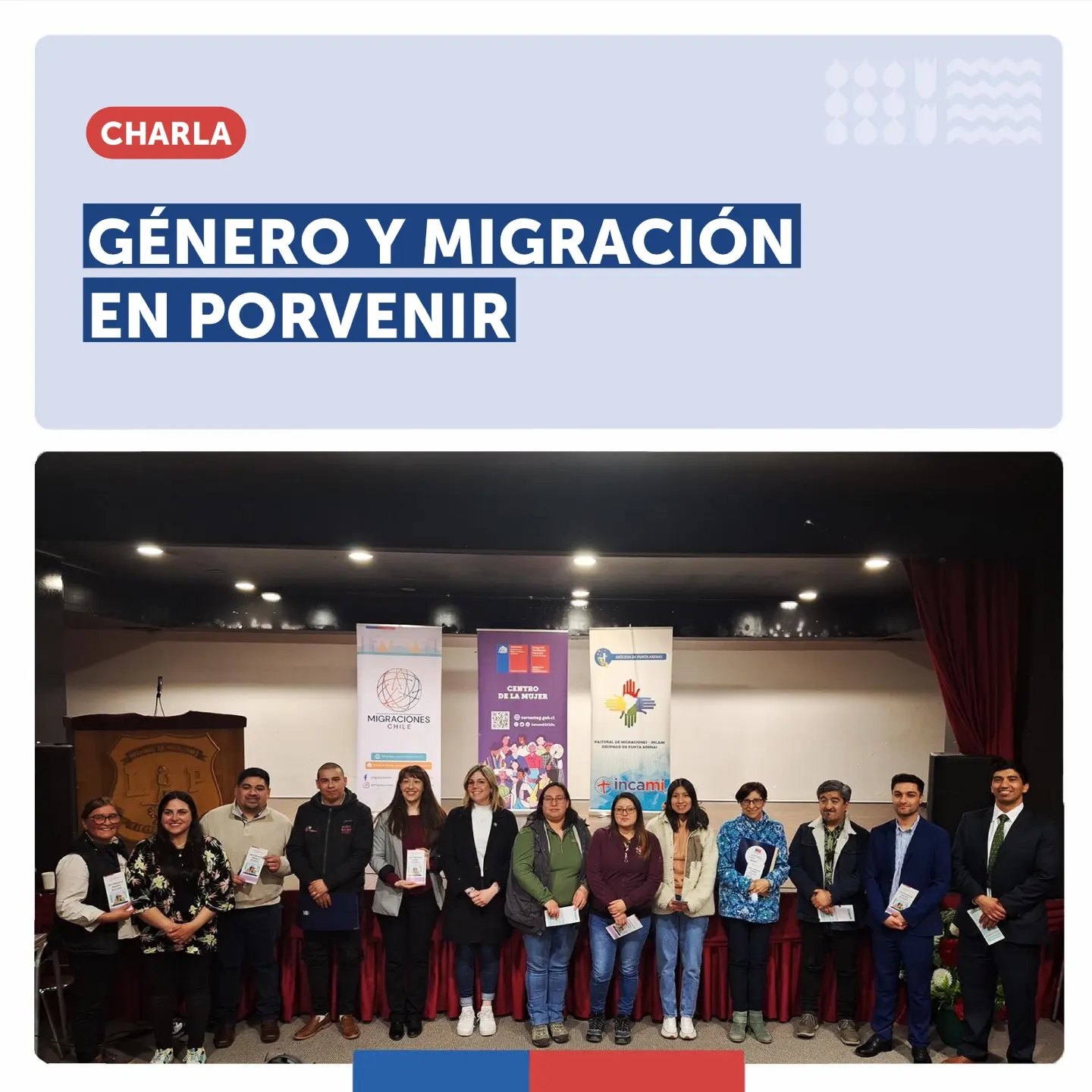 Charla sobre género y migración se efectuó en Porvenir organizada por el Centro de la Mujer